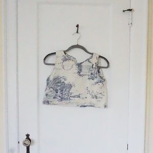 Toile Crop Top Size XS